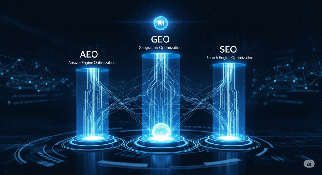 10-Step AEO vs. GEO vs. Traditional SEO